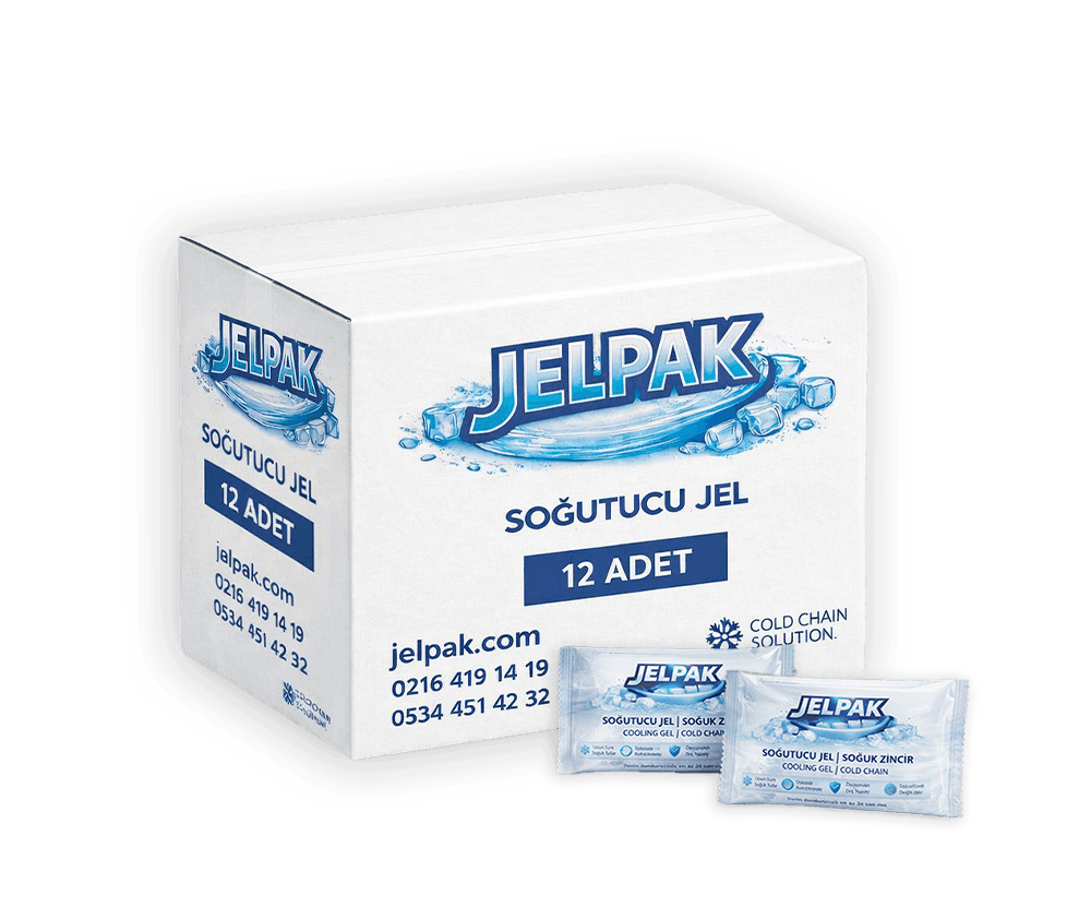 Jelpak Buz Aküsü - Soğutucu Jel 12'li | Soğuk Zincir